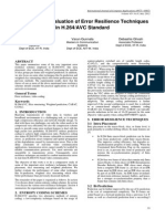 Performance Evaluation of Error Resilience Techniques in H.264AVC Standard