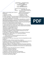 Questions - Answers Bank Class - Xii Subject - Chemistry UNIT-3 (Electrochemistry)