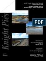 Mount Polley Mine Tailings Storage Facility Report On 2010 Annual Inspection, by Knight Piesold