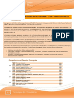 Technologie Et Management Du Batiment Et Des Travaux Publics