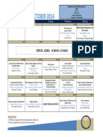 ES - Dining Hall Menu - October 2014