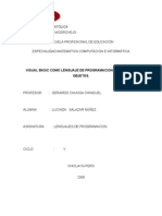 Visual Basic Como Lenguaje de Programación Orientada A Objetos.