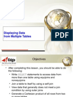 Displaying Data From Multiple Tables