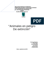 Trabajo de Especies en Peligro