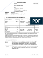 MSDS For Crude Glycerin