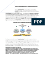 Competitor Analysis Examples