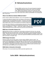 MSM Sulfur MSM - Methylsulfonylmethane PDF