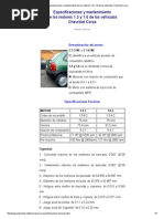 Especificaciones y Mantenimiento de Los Motores 1.6