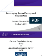 Leveraging Census Data and Cathoic Charities Annual Survey