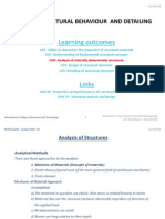 Learning Outcomes: Unit 22: Structural Behaviour and Detailing