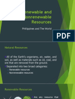 Renewable and Nonrenewable Resources