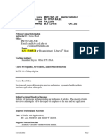 UT Dallas Syllabus For Math1325.502.09f Taught by