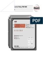 Reactive Power Control Relay RM 9606: Operating Instructions