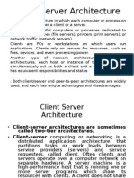 Client Server Architecture