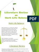 Literature Review On Work Life Balance