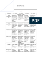 Greek Theater Rubric