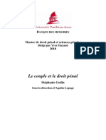 Le Couple Et Le Droit Pénal PDF