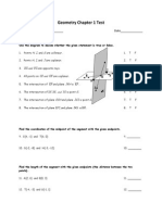 Geometry Chapter 1 Test