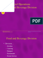 Hotel Operations Food and Beverage Division