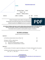 2457icse (Maths Test) Class 9 & 10