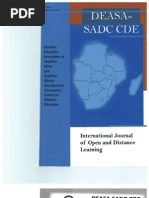 DEASA-SADC CDE International Journal of Open and Distance Learning, First Issue September 2007