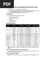 Eswitching Basic Switching/Wireless PT Practice Sba: Step 1: Configure The Switches For Remote Access