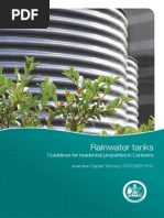 Rainwater Tanks: Guidelines For Residential Properties in Canberra