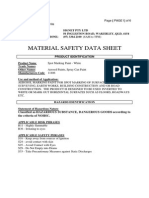 Material Safety Data Sheet: Classified As HAZARDOUS SUBSTANCE, DANGEROUS GOODS According To The Criteria of NOHSC