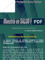 Definiciones de Salud Publica