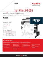 Large Format Print iPF605: Ease of Use