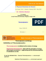 Dr. Shikha Baskar: CHE154: Physical Chemistry For Honors