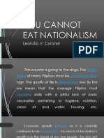 You Cannot Eat Nationalism (Essay)