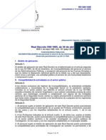 RD 598-1985 de Incompatibilidades Actualizado 2008 PDF