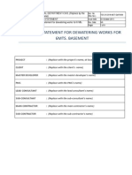 TEC-312319 - MET-DoR-004 (Method Statement For Dewatering Works For A 6 Mts Basement) (K)