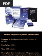 Boston Diagnostic Aphasia Examination