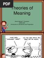 Theories of Meaning