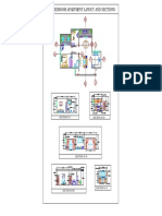 2-Bedroom Apartment Layout and Sections