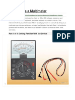 How To Use A Multimeter