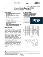 Micropower, Single-Supply, Cmos: Ina321 Ina2321