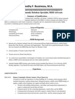 Timothy F Resume