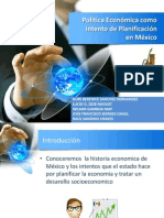 La Politica Economica Como Intento de Planificacion en Mexico