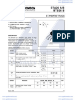 BTA26 A/B Btb26 B: Standard Triacs