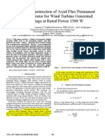 2011 Design and Construction of Axial Flux Permanent Magnet Generator For Wind Turbine Generated DC Voltage at Rated Power 1500 W (Office)