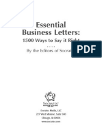 Essential Business Letters