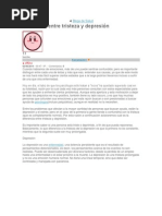 Tristeza y Depresion. Diferencia PDF