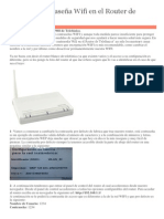 Cambiar Contraseña Wifi en El Router de Telefonica