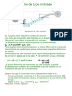 Ejercicios de Manómetro