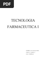 Tecnologia Farmaceutica I.