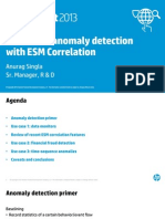 Statistical Anomaly Detection With ESM