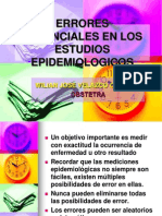 10 Errores Potenciales en Los Estudios Epidemiologicos